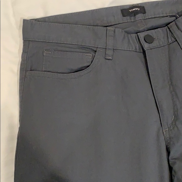 Theory 5-pocket Grey Pant - Picture 3 of 4